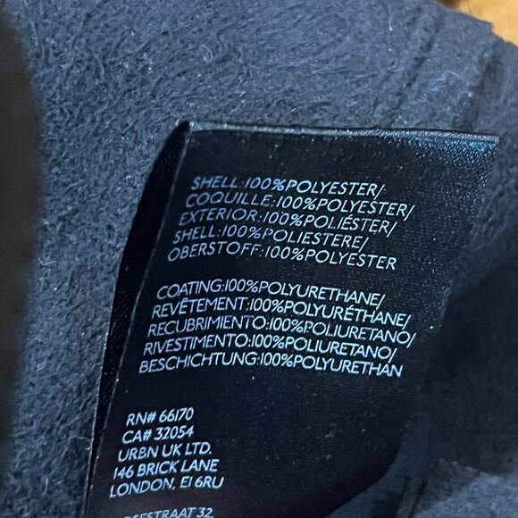 WE THE FREE UPTOWN BLACK VEGAN LEATHER HIGH RISE SLIM FLARE PANTS TROUSERS EUC 4 - Picture 13 of 14